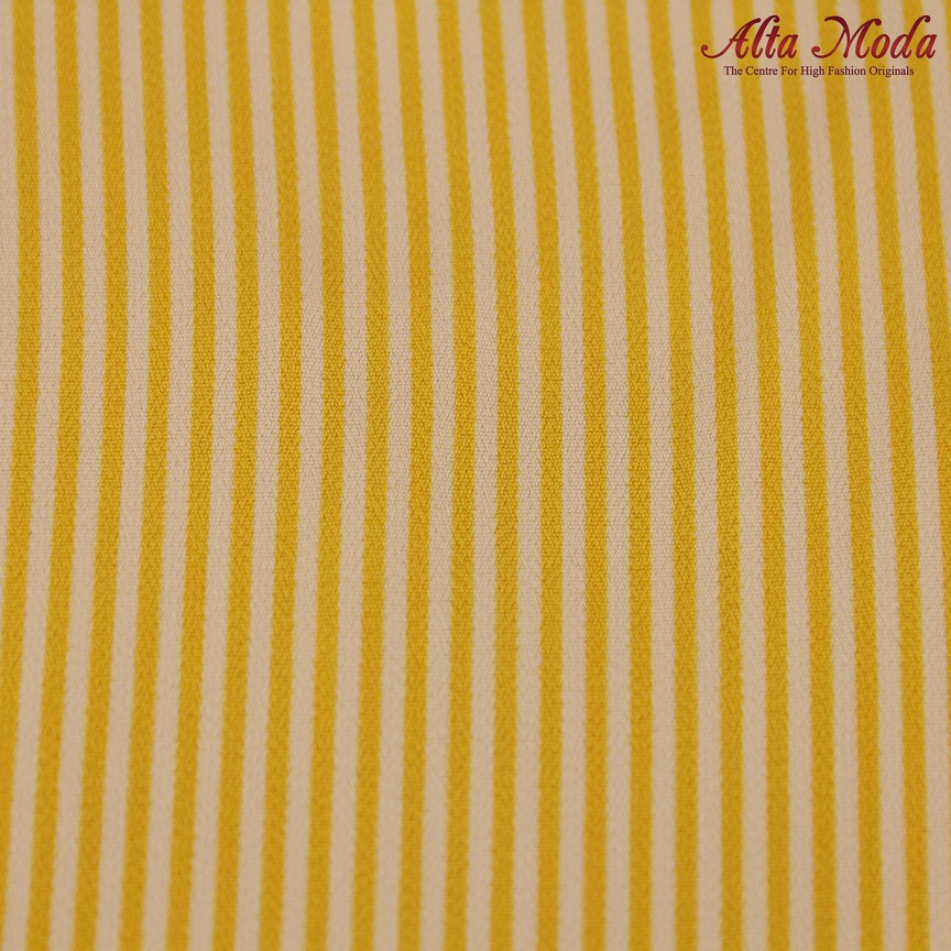 

Alta Moda Kain Cady Lurex Stripe Kuning Putih (1M)