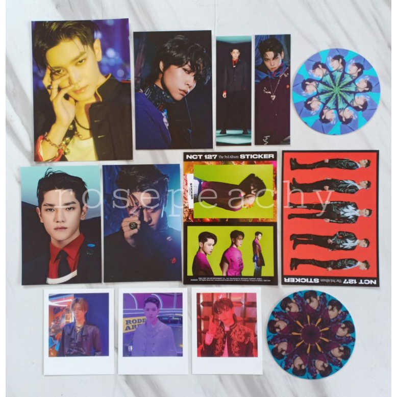 Taeyong Yuta Johnny polaroid event nct 127 sticker favorite Postcard seoul city sticker sticky bookm
