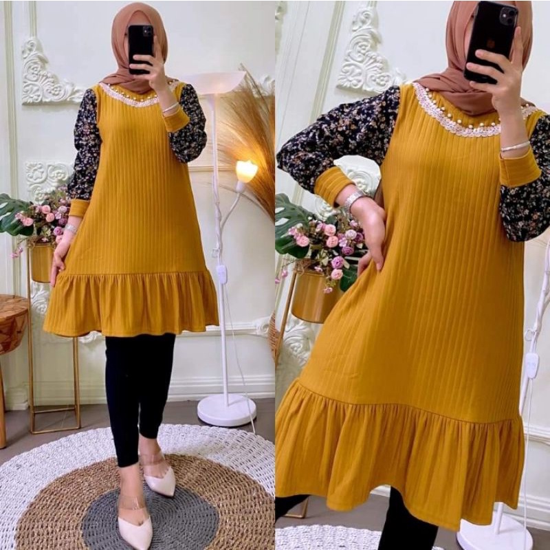 tunik import rempel tunik rajut tunik kekinian tunik mutiara atasan tunik atasan cantik atasan hijab