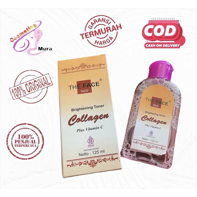 [ 100 ML toner ] The face Toner collagen Pink 100 ml - face toner collagen original bpom