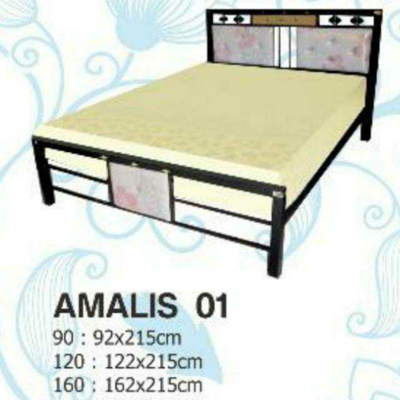 Jual Ranjang Besi Divan Besi Tempat Tidur Besi Minimalis 160 X 200 ...