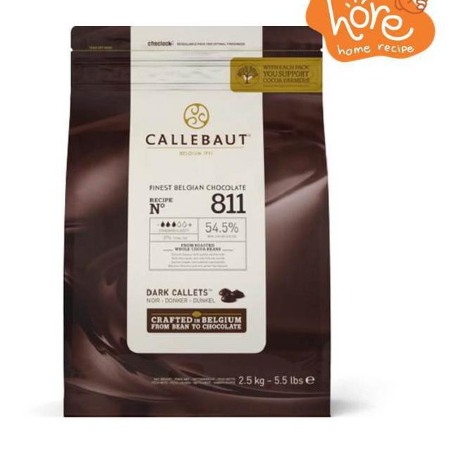 

[HARGA PROMO] Callebaut Dark Choco Callets 54.5% Cocoa 500 gr (Kemasan Repack)