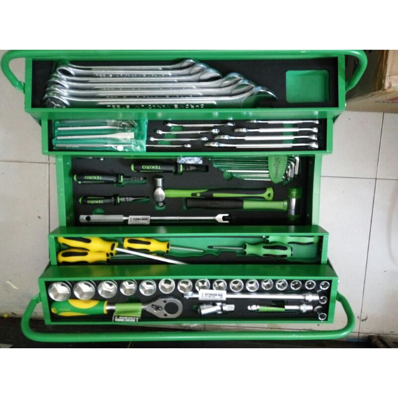 tekiro TB1651 66pcs mechanic mekanik tool kit tool box set 66 pcs toolbox TB 1651