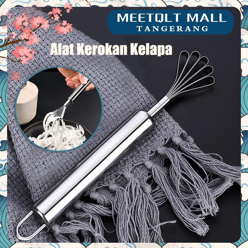 ★Stainless★ Alat Kerokan Kelapa/Alat Pengeruk Daging Buah Kelapa/Kerokan Melon Kelapa/Alat Pengeruk Daging Buah Kelapa Multifungsi