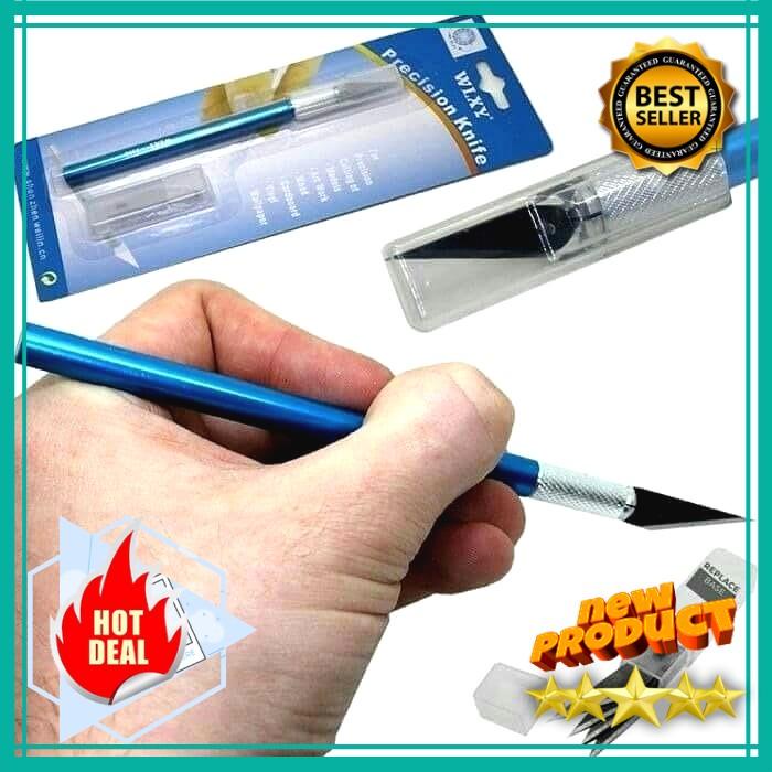 PISAU IC WLXY PRECISION KNIFE CUTTING GAGANG ALUMINIUM ORIGINAL COD