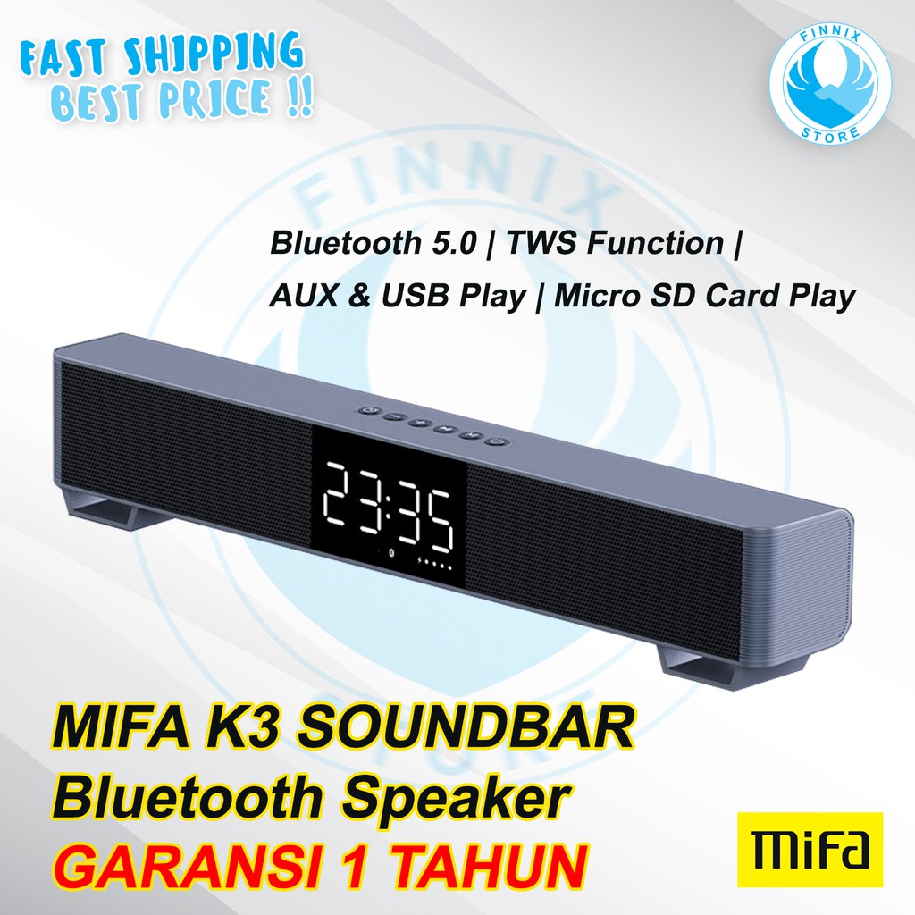 Soundbar Mifa K3 TWS Bluetooth Speaker Stereo TV