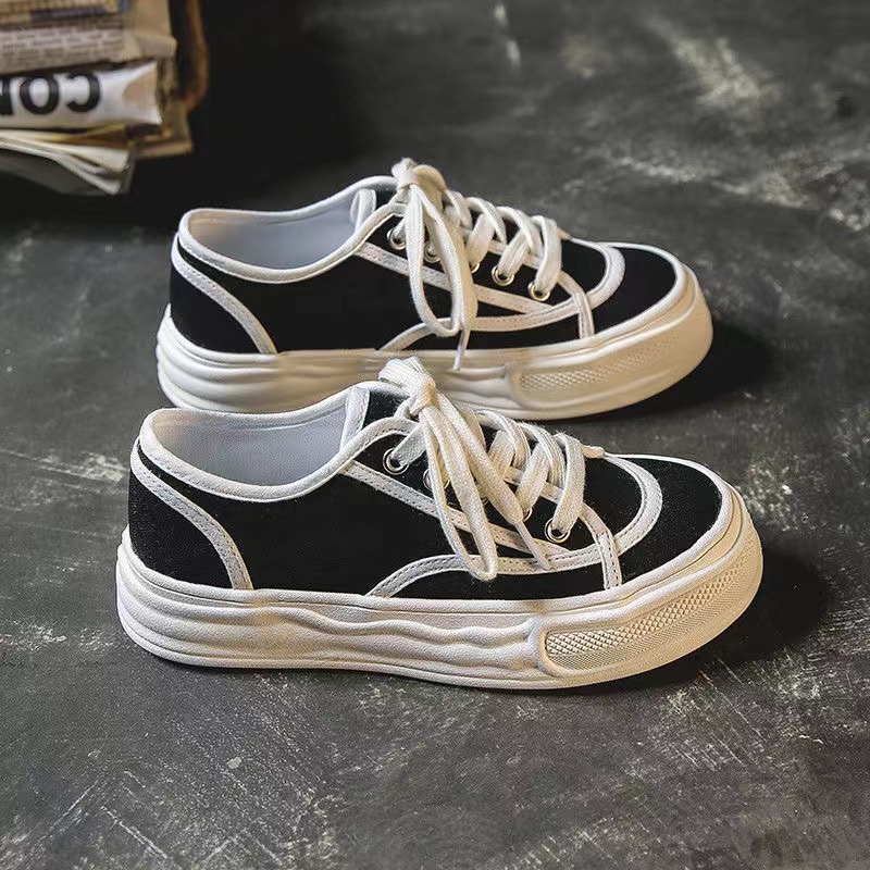 Sneakers Kanvas Sepatu Canvas Cewek Sepatu Wanita Terbaru Fashion Korean Style Sekolah Kuliah Trendy Import Original Modis