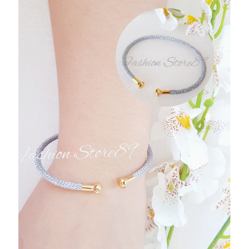 Gelang Kawat Import Elastis gelang bangle kawat import free size