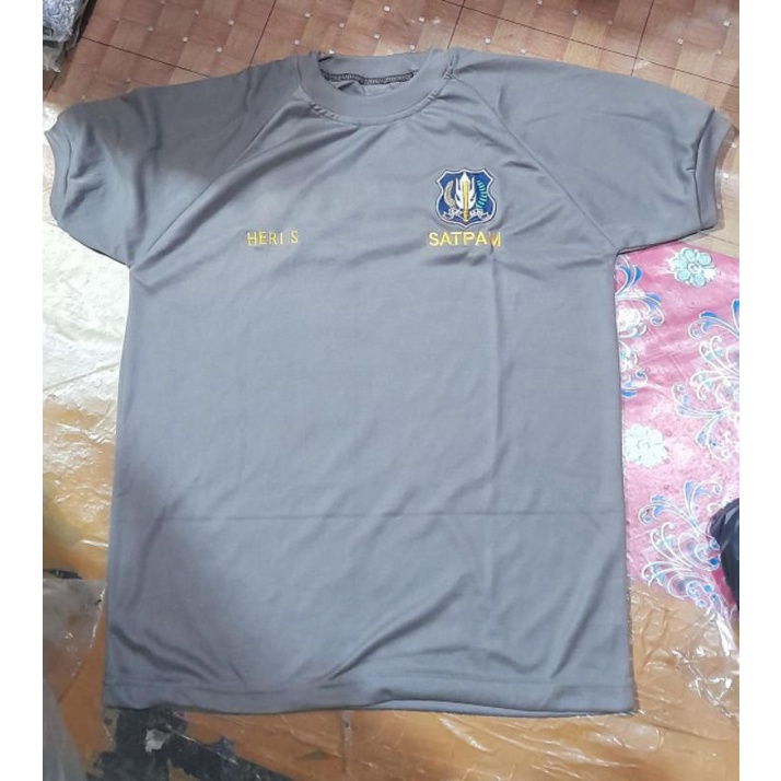 TK RTT KAOS SATPAM + NAMA