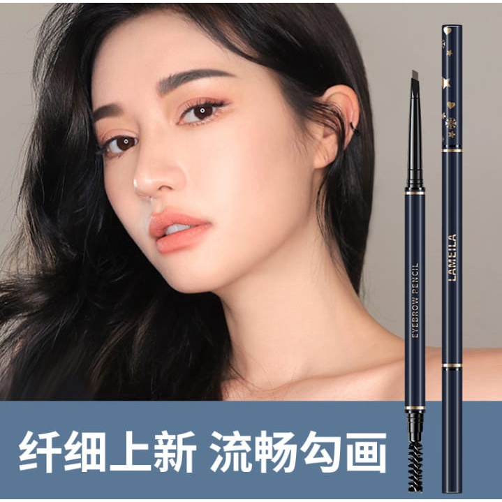 Lameila Pensil Alis 4 Colors Double Heads Eyebrow Pencil Lasting Eyebrow Pen Waterproof HK833