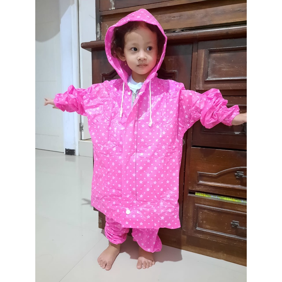 Jas Hujan Anak Jaket Celana Plevia 110