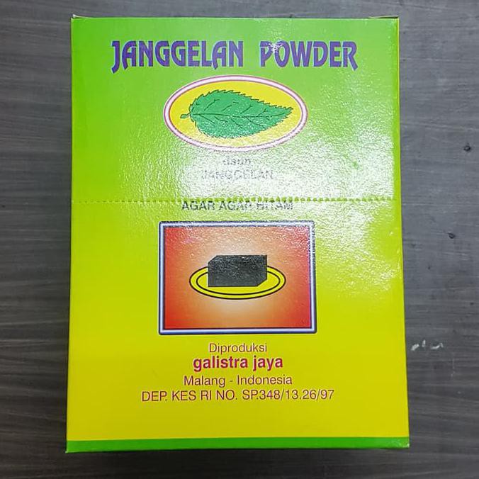 

Janggelan Powder Bubuk agar cincau hitam instan