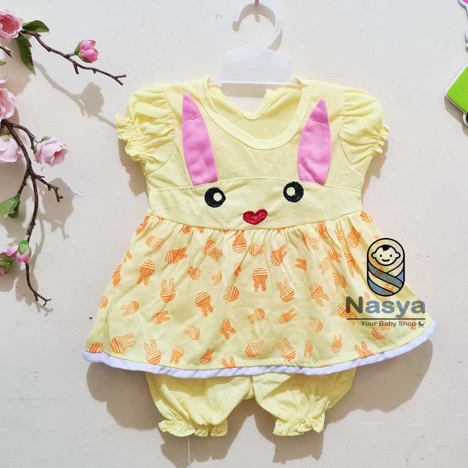 [N-086] Baju Bayi perempuan/Baju baby girl dengan hiasan pita