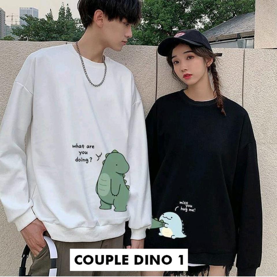 ☑ SWEATER COUPLE SWEATER CUTE DINO / SWEATER KEKINIAN ✽