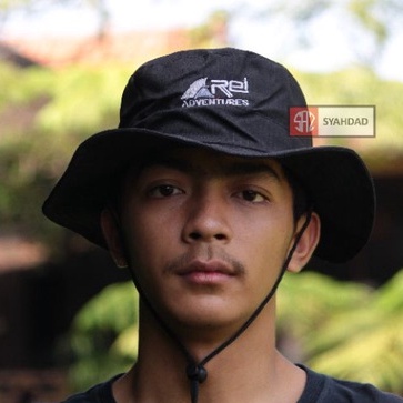 Topi rimba arei pria wanita outdoor topi gunung hiking tali distro