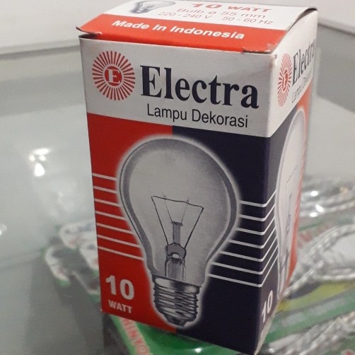 Lampu Bohlam / Pijar Electra 10W, 15W, 25W Bisa Untuk Penghangat Ayam / Mesin Tetes Telur