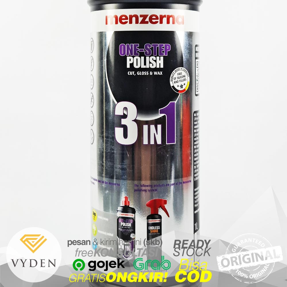 MENZERNA One Step Polish 3 In 1 All In One 250ml Repack Kompon Polish Sealant Kasar Halus MURAH