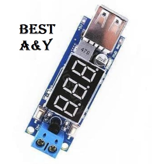 USB Charger NEW 5V 2A Voltmeter Module DC Buck Step Down Converter 4,5V-40V