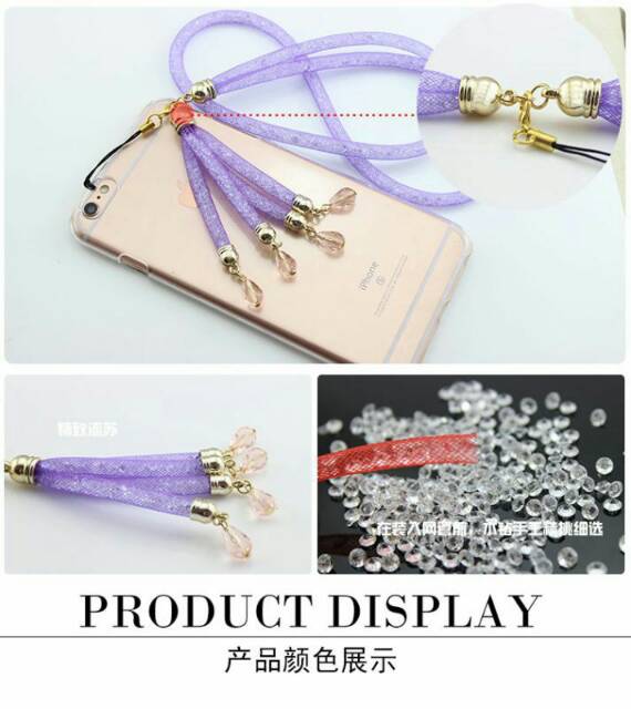 GANTUNGAN HP  Pearl Strap ( Gantungan hape ) WARNA RANDOM YAA