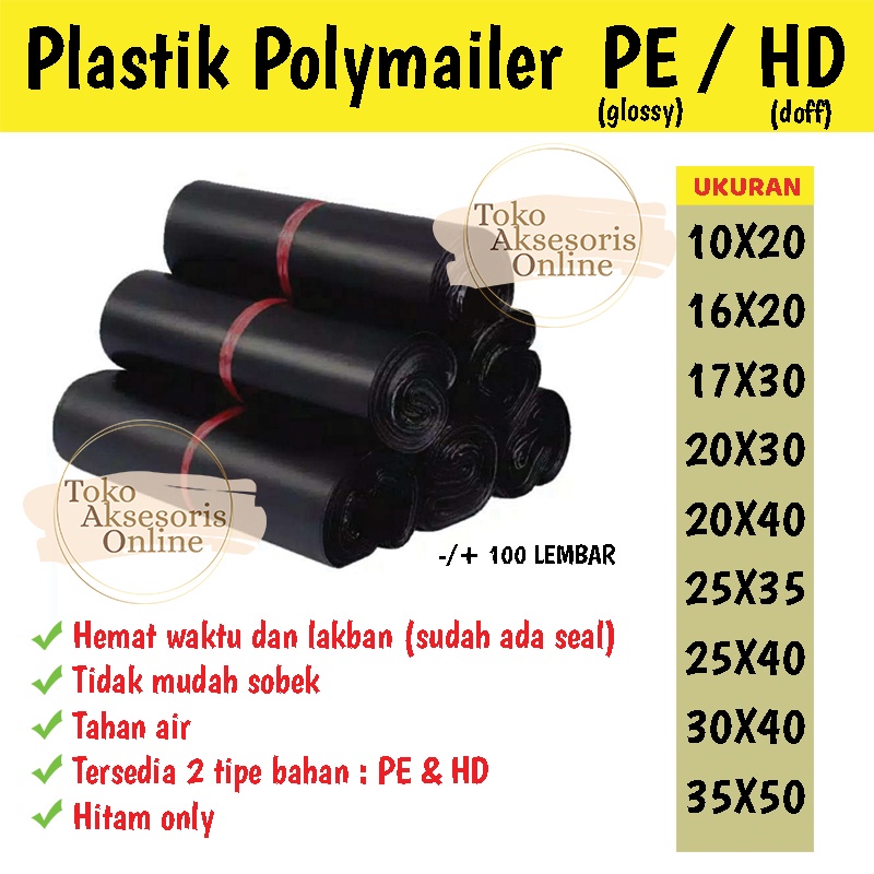 TAO Plastik Packing Polymailer Olshop 12x25