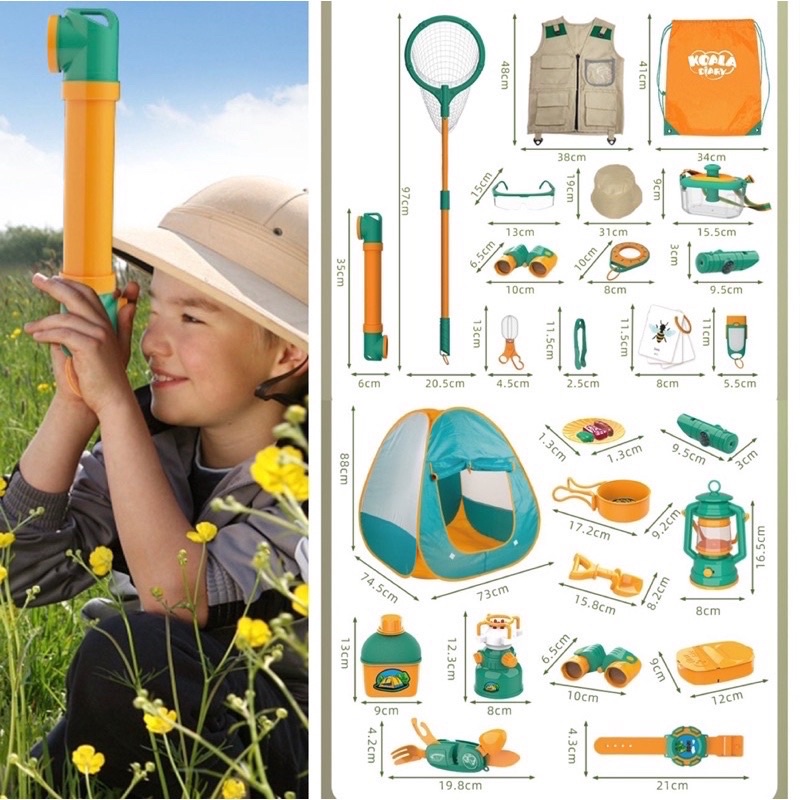 koala diary camping set adventure set little explorer pretend plays outdoor experience toys