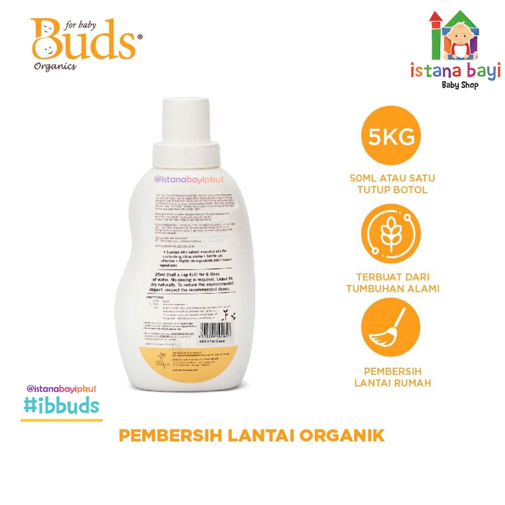 Buds Organics - Baby Safe Anti Bac Floor Cleaner 600ml / Pembersih Lantai Organic