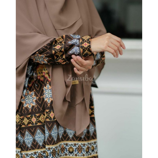 ETHNIC SET ZANUBA / GAMIS SET ETHNIC / GAMIS BATIK / GAMIS FORMAL / GAMIS SET KHIMAR FREE CADAR
