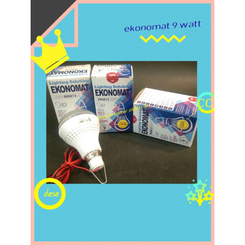 Lampu led 9watt.multifungsi.CC.lampu led 9 watt.ekonomat.dese.CC.putih