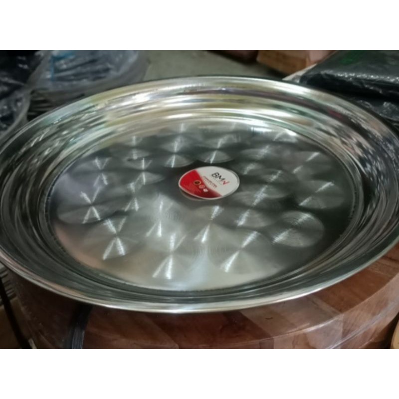 Nampan BULAT Stainless steel 30 cm