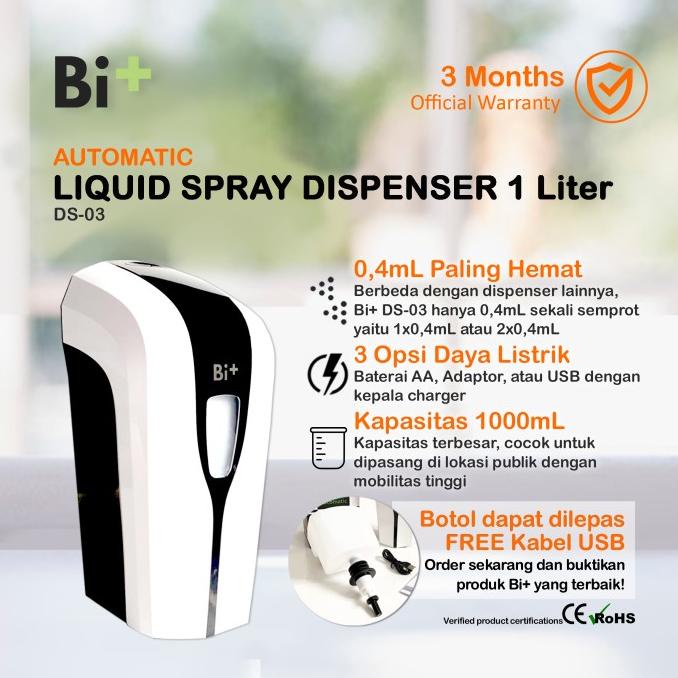 DISPENSER SPRAY HAND SANITIZER OTOMATIS 1000ML AUTOMATIC SPRAY