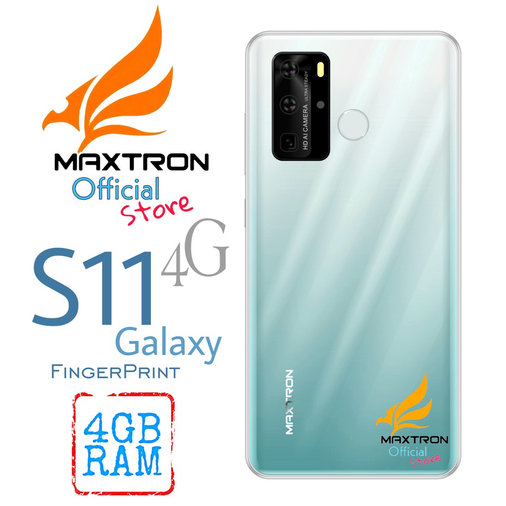 HP MAXTRON S11 GALAXY 4G -- HP ANDROID 6.53" RAM 4GB ROM 32GB - FINGERPRINT - HP ANDROID MURAH