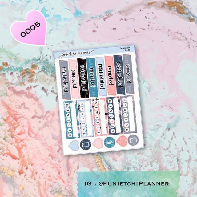 

Essential Planner Sticker / Stiker