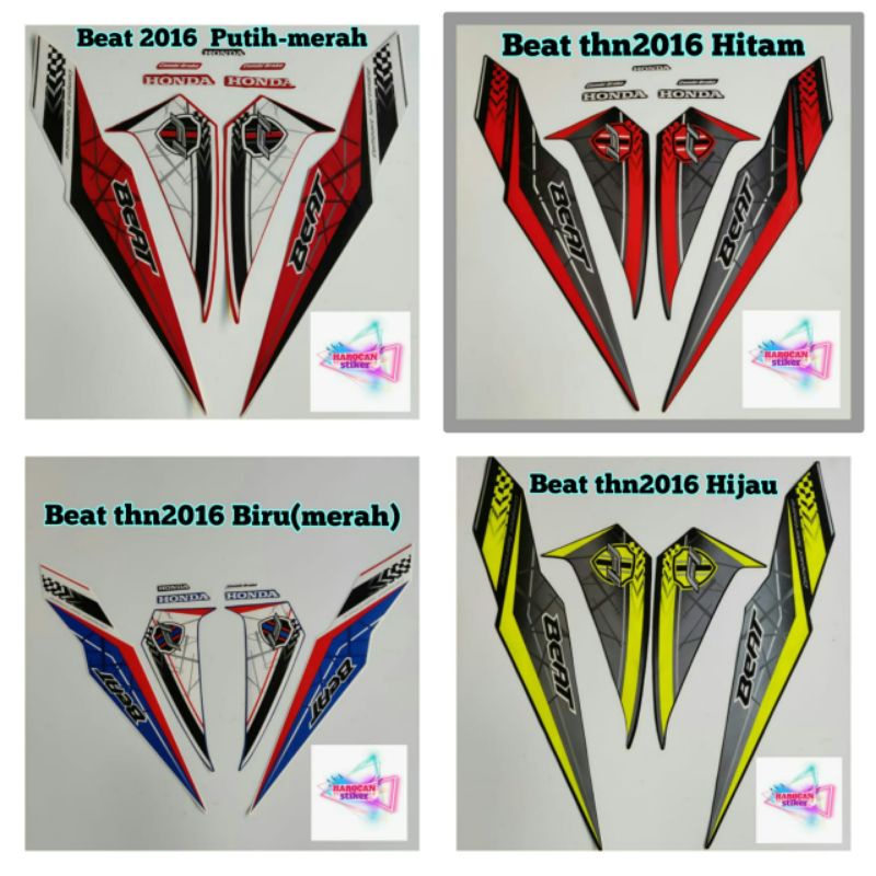 STRIPING BODY MOTOR HONDA BEAT TH 2016