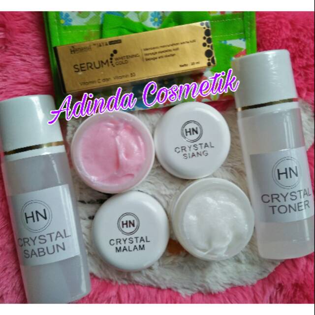 Cream Hn Crystal Embos besar 35gr + hanasui serum gold original bpom / cream HN Crystal 1 paket