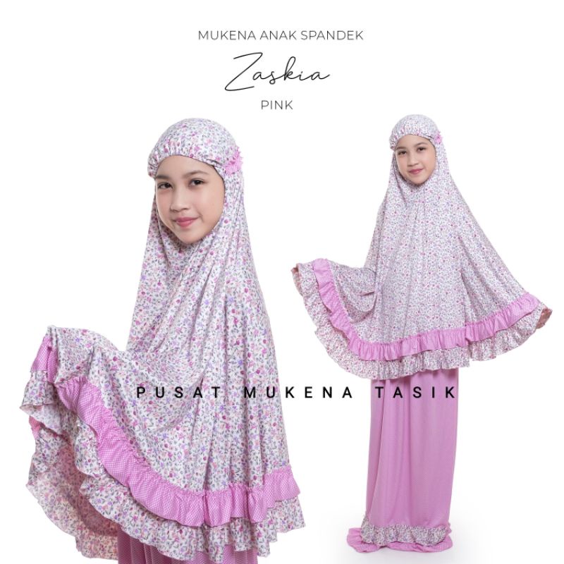 COD PUSAT GROSIR BELI MUKENA ANAK (5-12 TAHUN) SPANDEK SUTRA ZASKIA | MUKENA MURAH SAKINAH