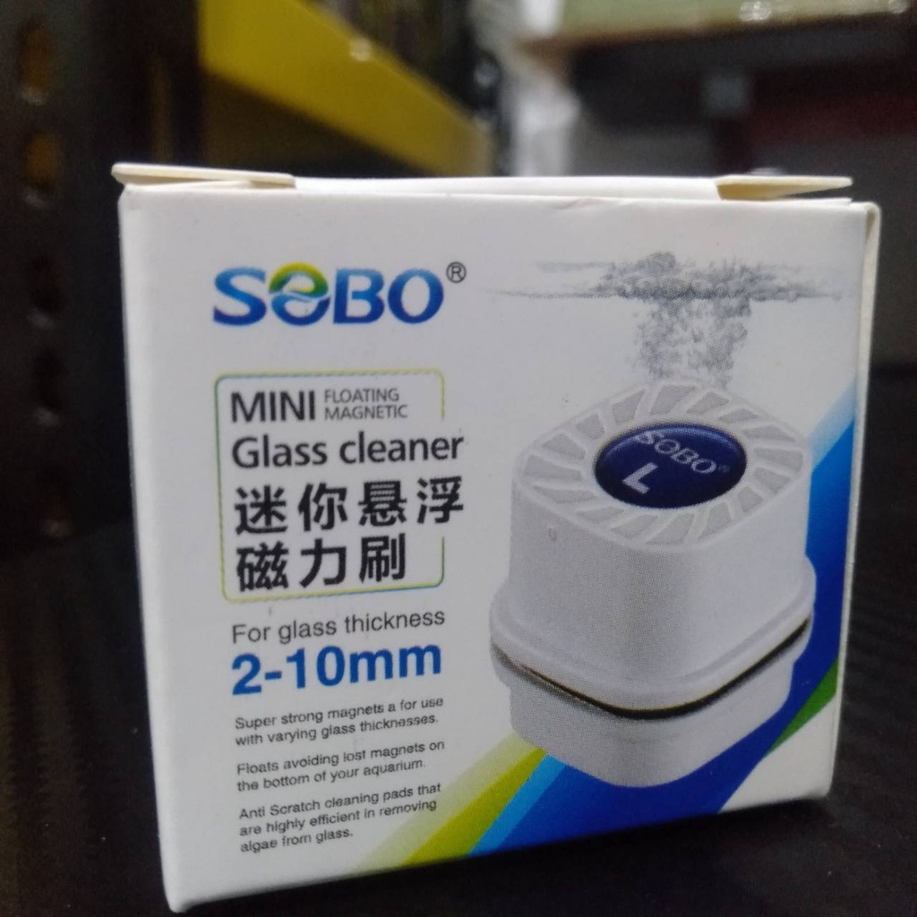 SOBO MINI GLASS CLEANER SIZE L / MAGNET PEMBERSIH KACA AQUARIUM MAGNET AQUARIUM