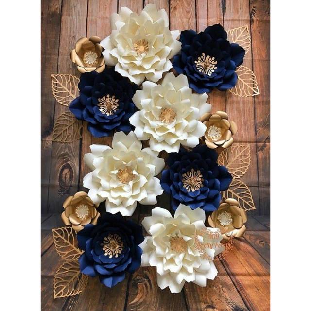 Paper Flower Wall Hiasan Dinding Bunga Kertas Jasmin Shopee Indonesia