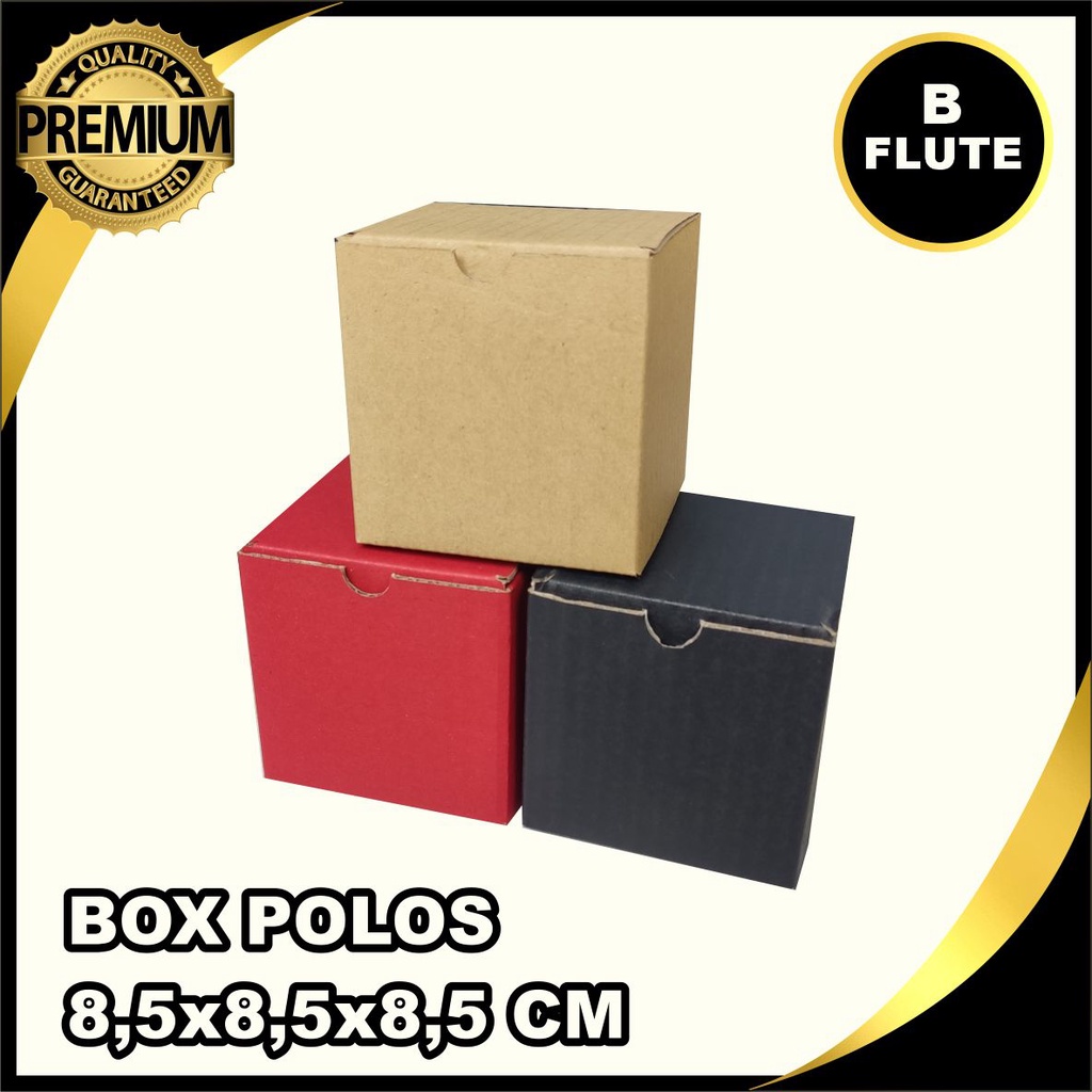 

KARDUS BOX 8,5X8,5X8,5 CM POLOS BERBAGAI WARNA