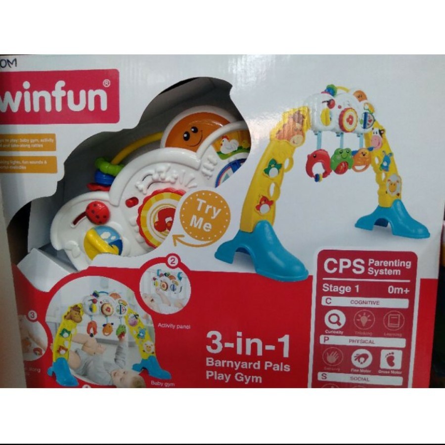 Winfun 3in1 Barnyard Pals Play Gym