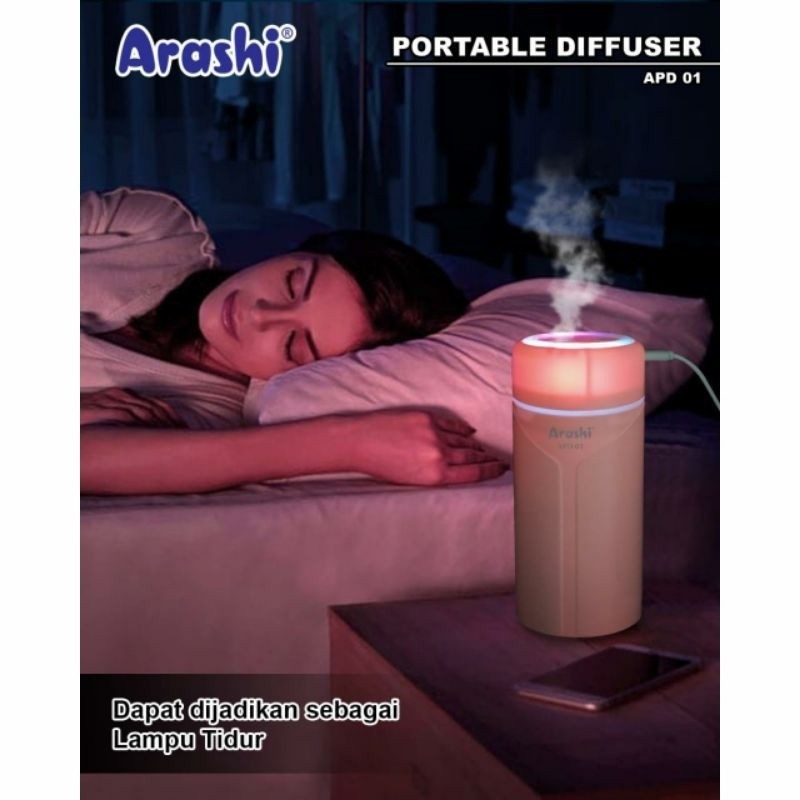 ARASHI APD 01 Portable Diffuser Pelembab Ruangan Pengharum Aromaterapi