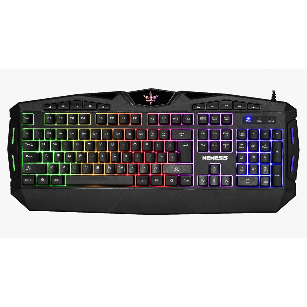 Keyboard Mouse mousepad gaming nyk nemesis combo wired membrane rgb optical 7200dpi 20G 7d 80x30cm rubber kc-500 basilisk - kc500