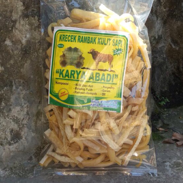 

Kerupuk Kulit Sapi Stick Mie 250gr