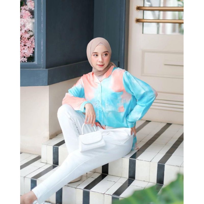 SHIRT KOREA - MOZZA SHIRT - ATASAN WANITA - PAKAIAN TERLARIS - KOREAN STYLE - PAKAIAN WANITA - SHIRT - CASUAL SHIRT