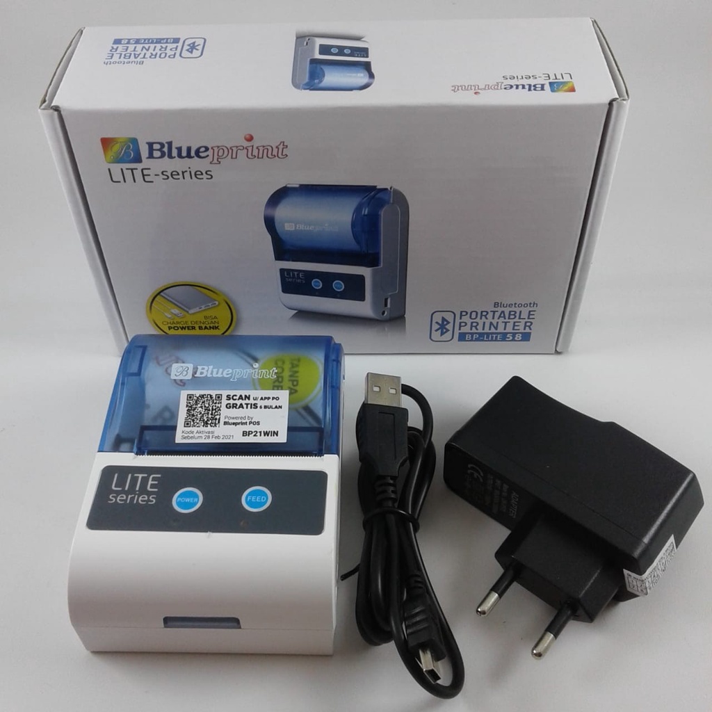 Jual PRINTER THERMAL BLUEPRINT BPLITE M58 PORTABLE / PRINTER THERMAL