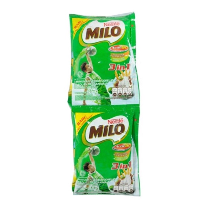 

Milo 3 in 1 (Renceng) 10 sachet 35gr