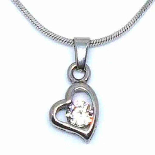 Kalung liontin titanium asli stainless steel