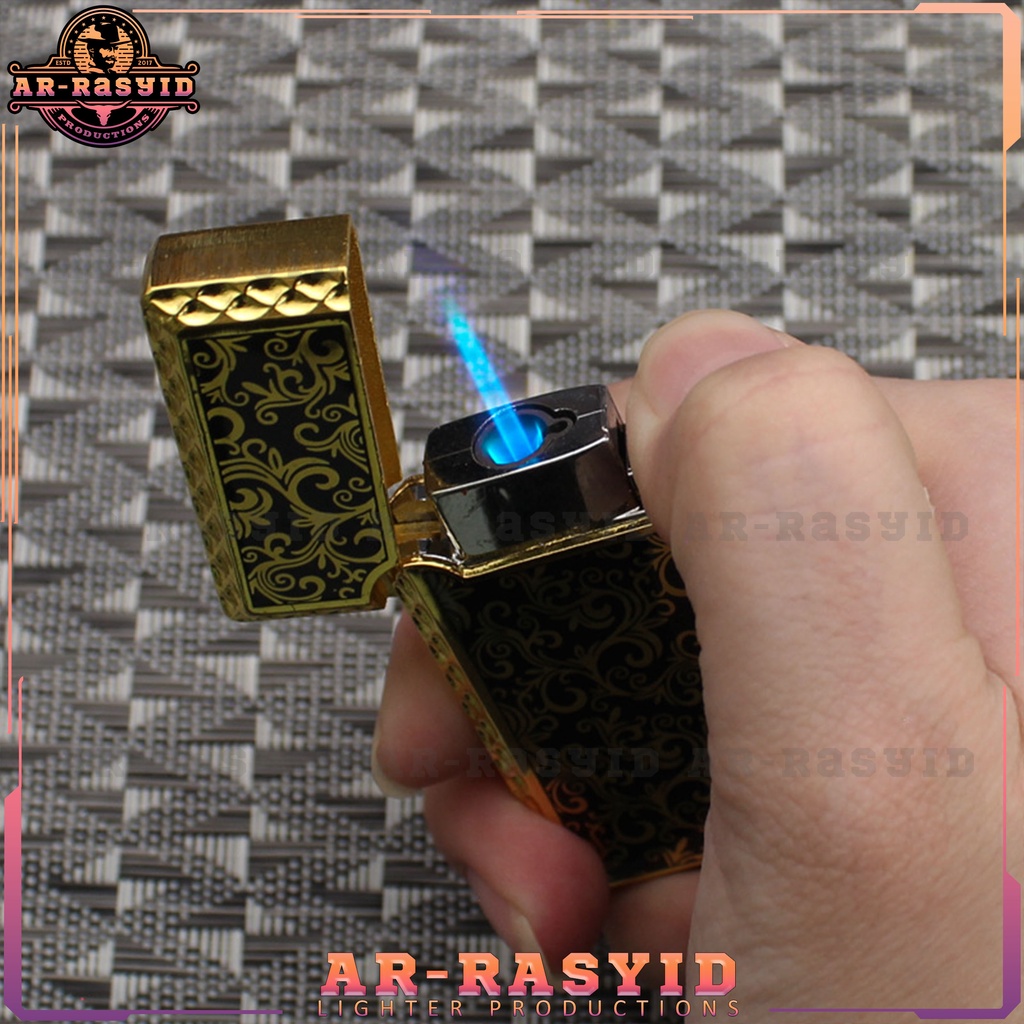 Mancis Antik Korek Api Las Gas Gold Fangjin Lighter FJ-7065