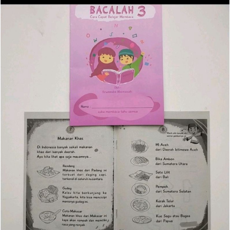 Buku bacalah jilid 1 sampe 3 buat anak anak belajar membaca