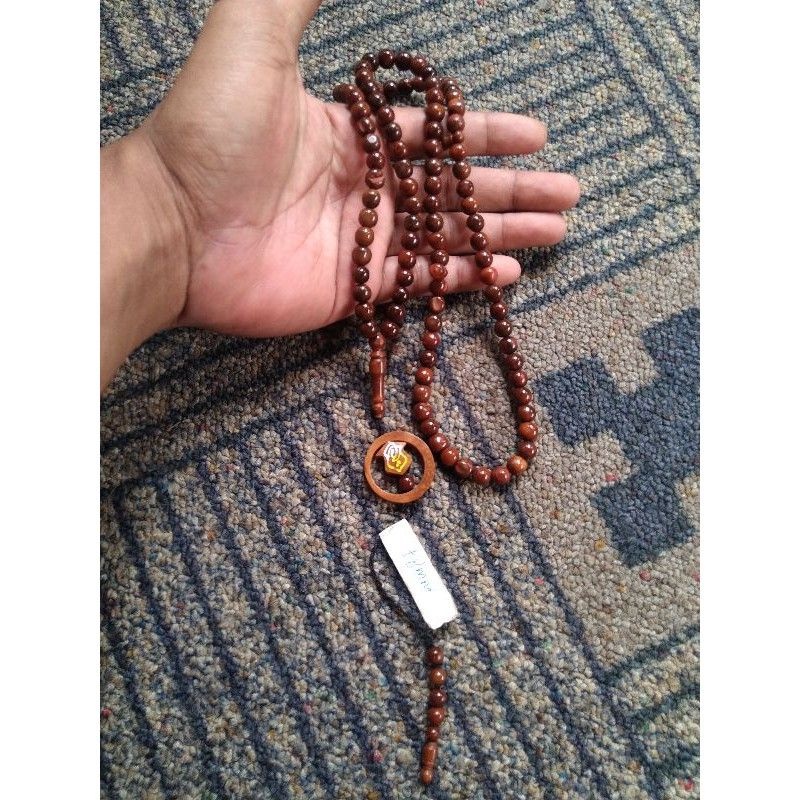 tasbih kokka bulat ± 8 mm ( 8mm ) 99 butir bulan terompah