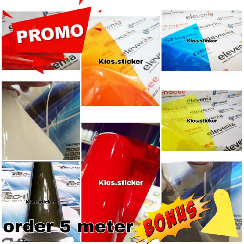 STICKER SKOTLET TRANSPARAN SKOTLET MOTOR  ANTI GORES / STICKER TRANSPARAN
